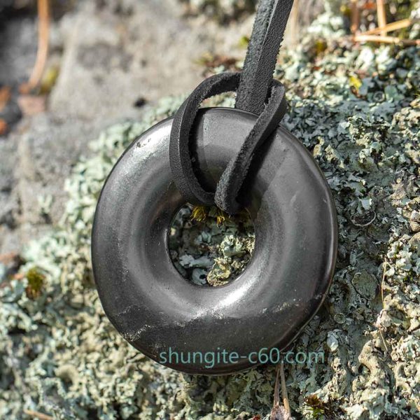 shungite chakra pendant