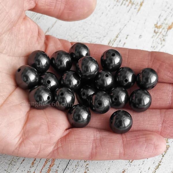 12mm beads for stretchable shungite bracelets