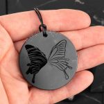 butterfly wing pendant 45 mm