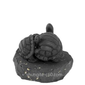 figurine made of shungite turtles