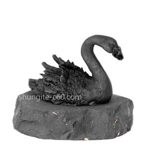 shungite figurine swan