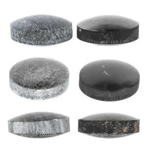 shungite and soapstone hemisphere for meditation