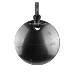 shungite stone necklace hemisphere