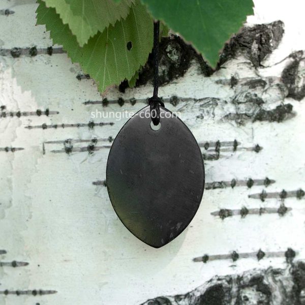 shungite leaf necklace