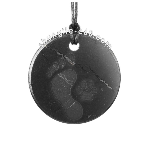 shungite for pets necklace pendant