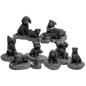 shungite dogs statue