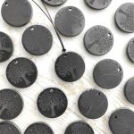 authentic shungite pendants engraved