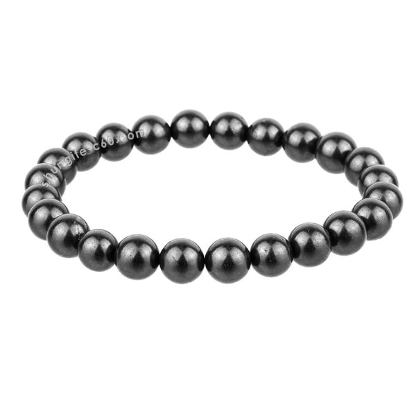 real shungite bracelet with large beads