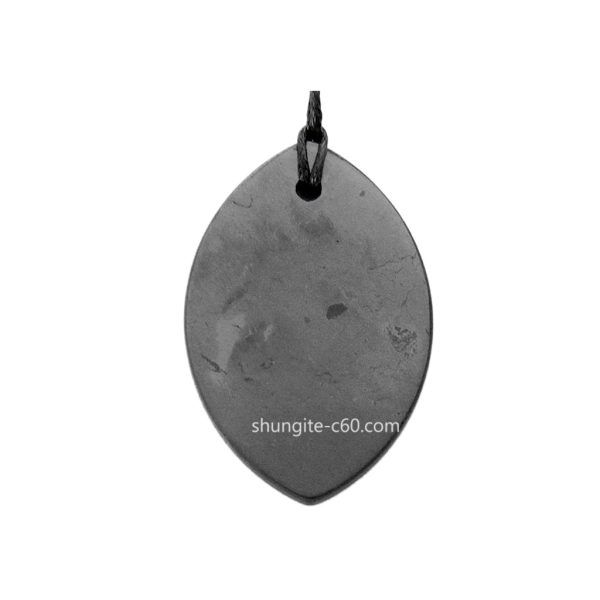 chakra protection shungite pendant petal