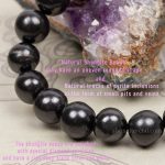 variable shape of shungite beads