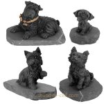 shungite dogs figurines