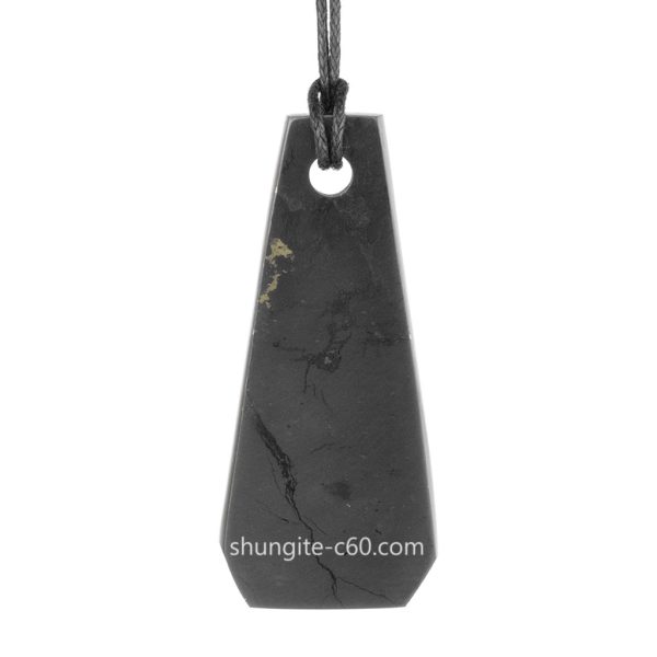 bell necklace pendant shungite real stone