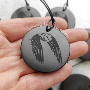 shungite pendant Owl