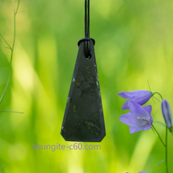 shungite stone pendant