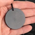 shungite pendant circle 45 mm