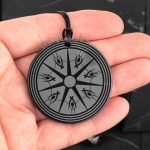 Authentic Shungite pendant Mandala Spiritual Power