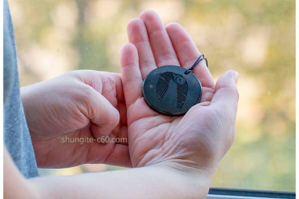 shungite eagle owl 45mm