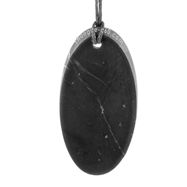 shungite pendant oval original