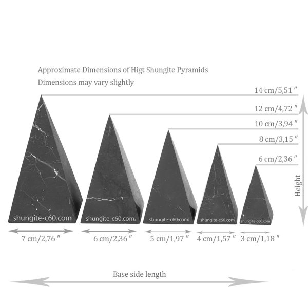 buy a shungite pyramid high and choose a size