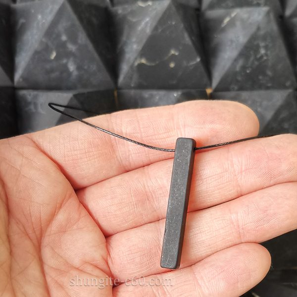 shungite rod pendant from russia