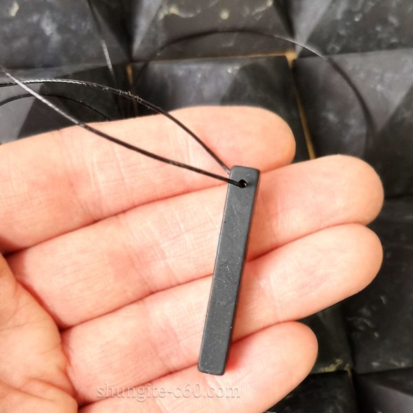 shungite rod pendant