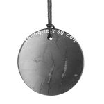 round shungite pendant 45 mm