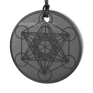 shungite metatron pendant