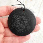 shungite Archangel metatron pendant