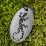 shungite pendant lizard