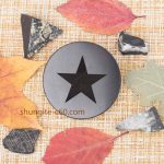 shungite round plate pentagram