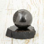 shungite sphere engraved flower of life