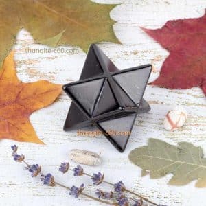 Shungite merkaba made of shungite