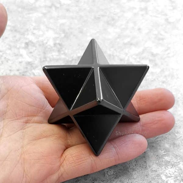 shungite merkaba cube Polished