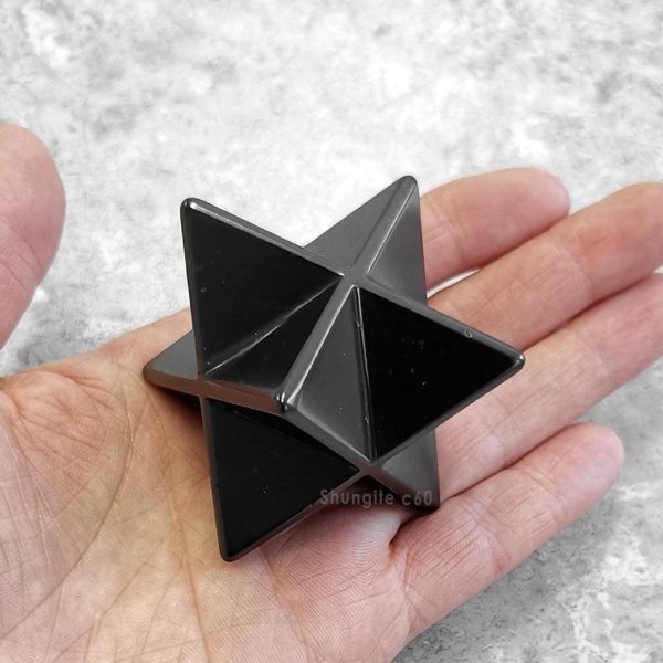 shungite merkaba cube Polished 4cm