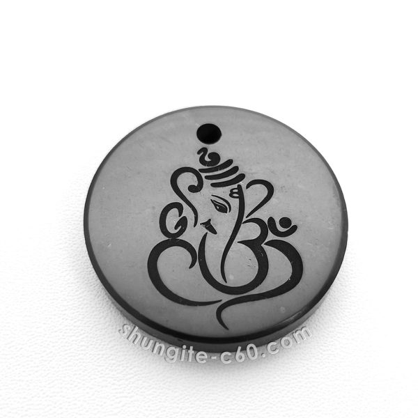 shungite pendant ganesha