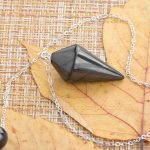 Shungite Pendulum with cone shape