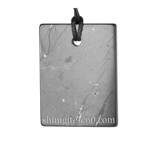 shungite pendant rectangle