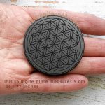 shungite flower of life plate 50 mm