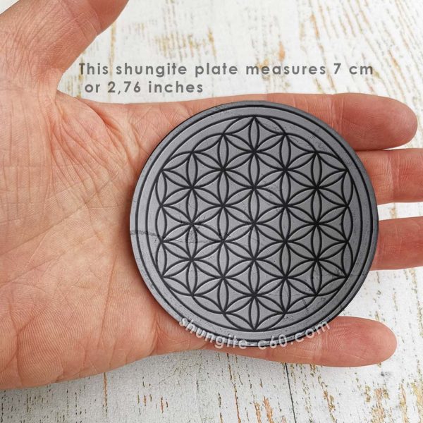 shungite flower of life plate