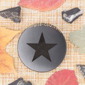 star amulet made of shungite stone