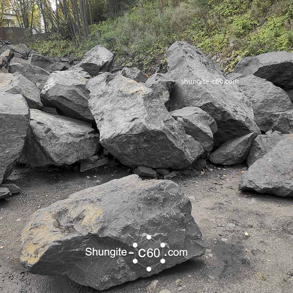 shungite rock from Zazhogino