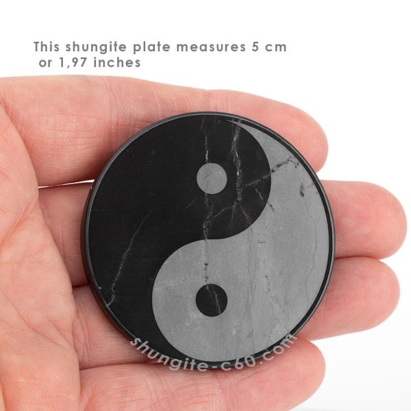 shungite protective plate Yin and Yang