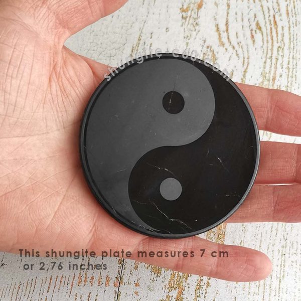 shungite protective plate Yin and Yang