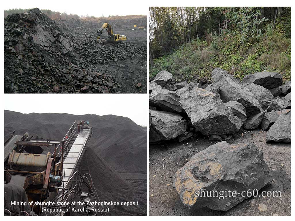 shungite mining in karelia