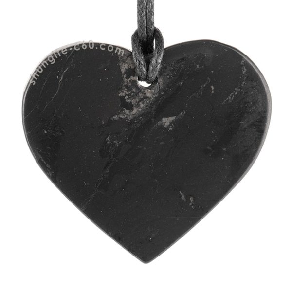 heart black stone protection jewelry