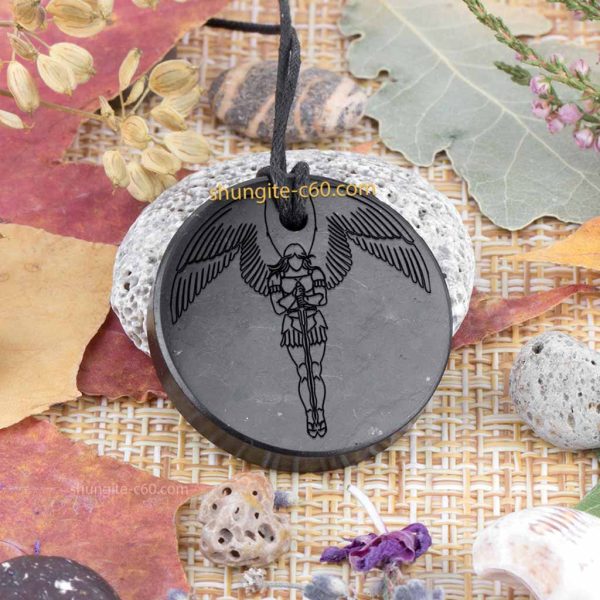 shungite necklaces set includes archangel metatron