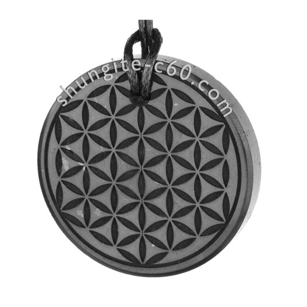 shungite pendants set flower of life