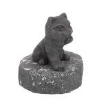 shungite Beckoning Cat figure