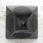 shungite pyramid flower of life engraved