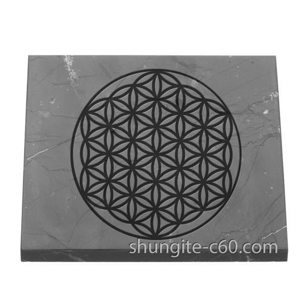 shungite tile flower of life